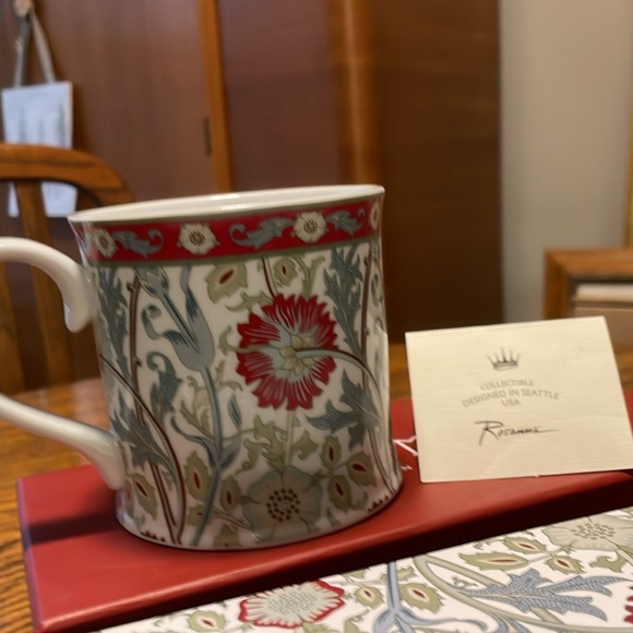 WILLIAM MORRIS « Pink and Rose » gift-boxed set’s of Two Coffee Mugs~ Rare & HTF - Picture 12 of 15